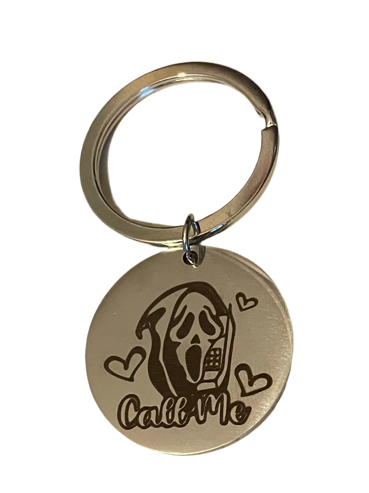 Ghostface round Keyring