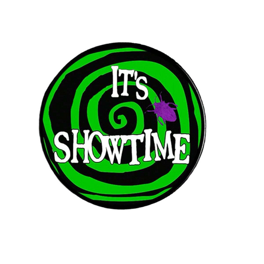 It's Showtime pin badge