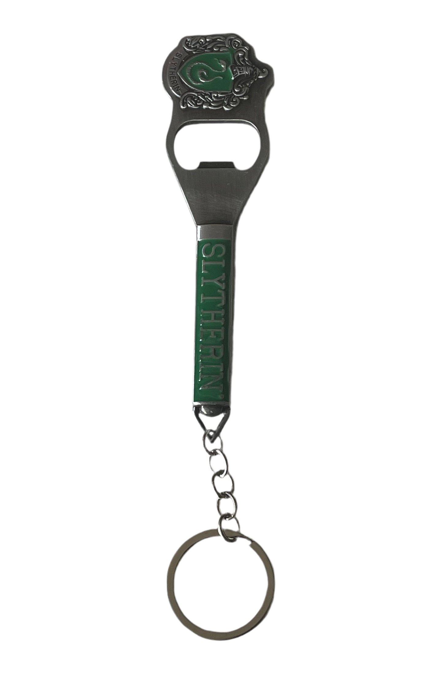 Harry Potter Slytherin bottle opener keychain