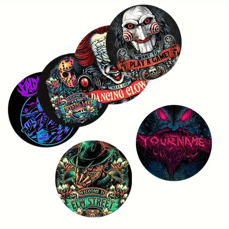 Set of 6 Horror Coasters