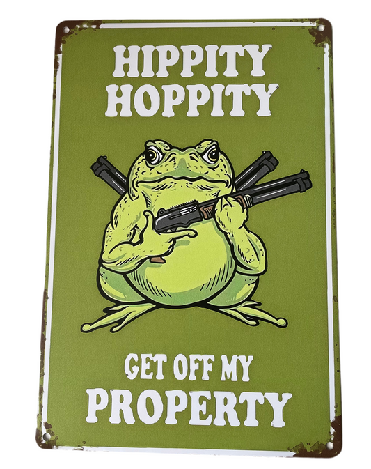 Hippity Hoppity sign
