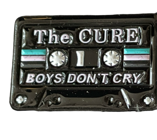 The Cure Boys don’t cry cassette pin badge