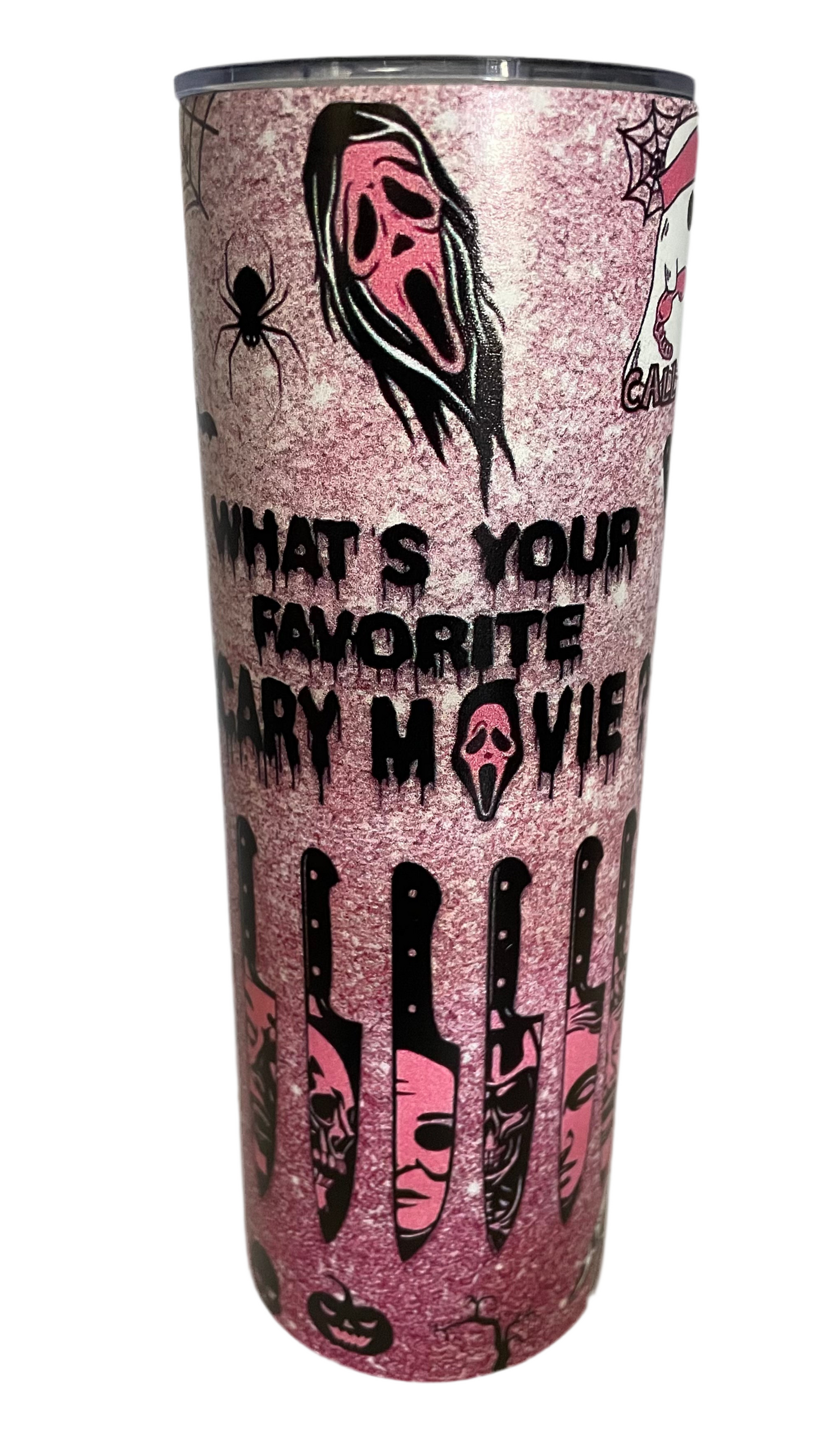 Scary movie tumbler