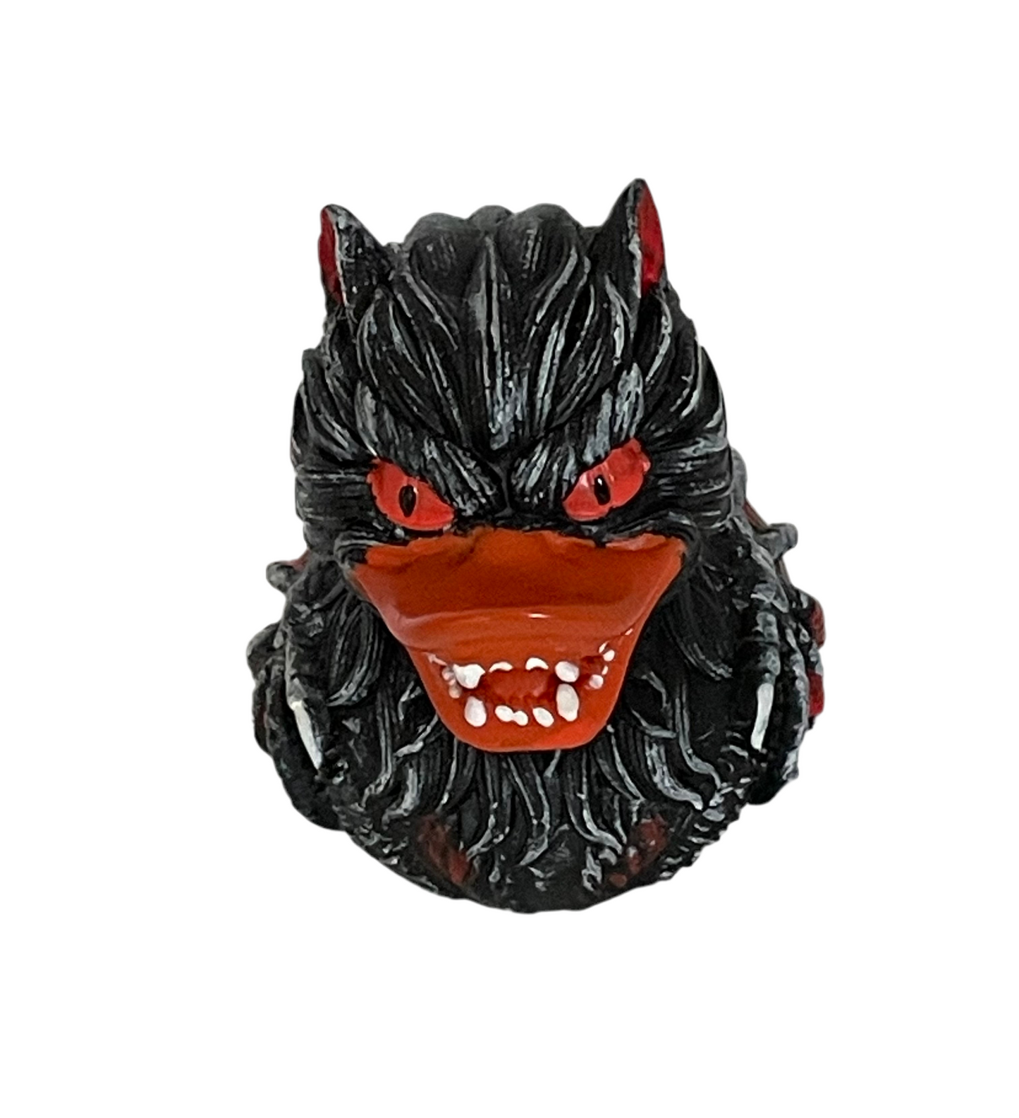 Werewolf duck figurine