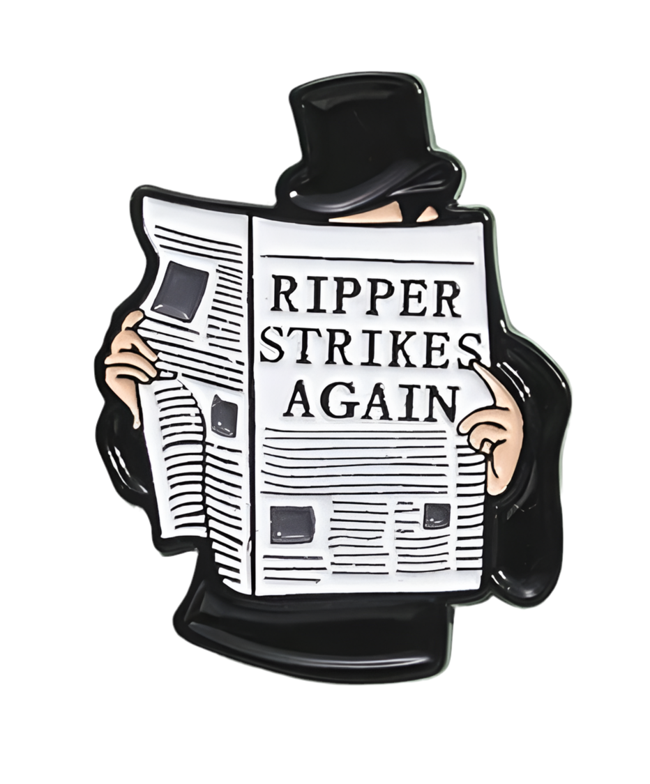Ripper strikes again pin badge