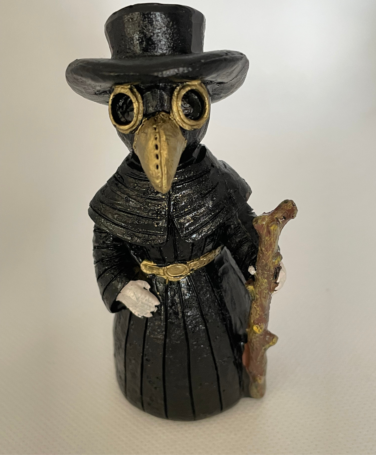 Small plague doctor incense cone holder 10.5cm