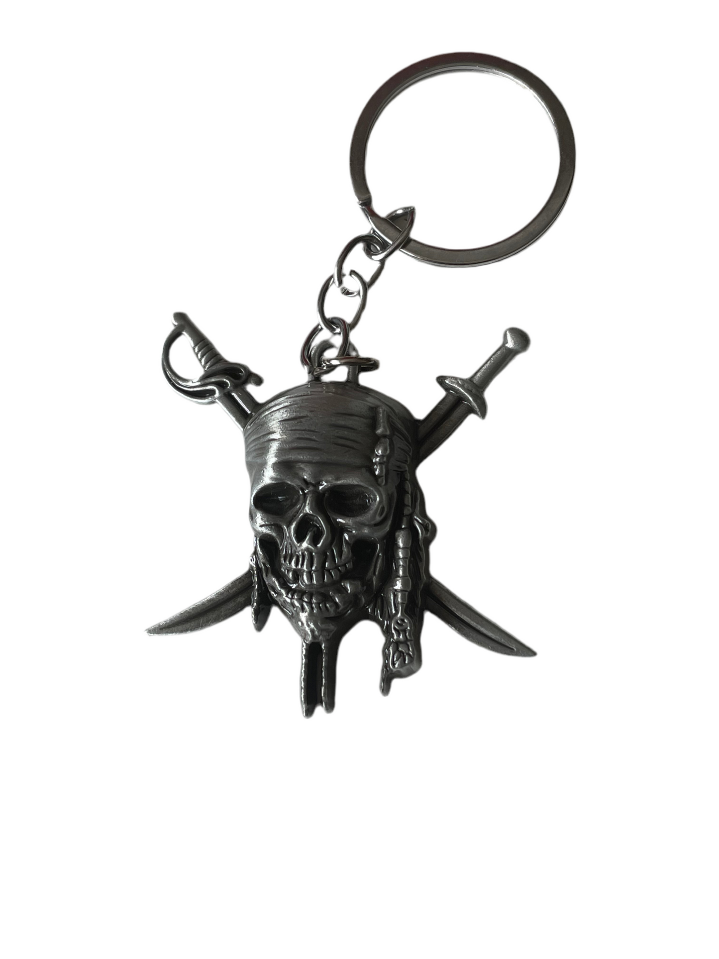 Pirate skull and crossbones Keyring