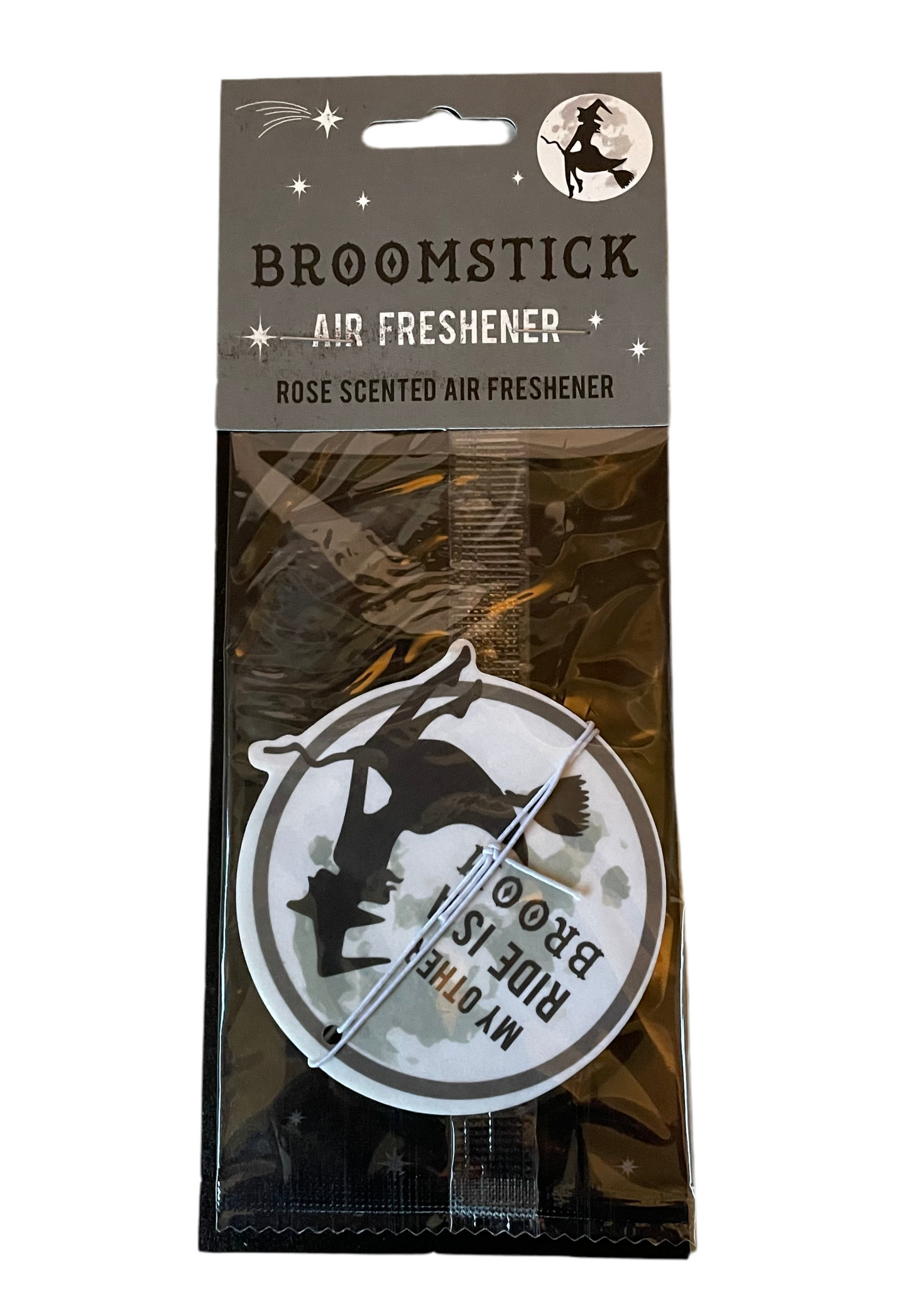 My other ride is a broom air freshener