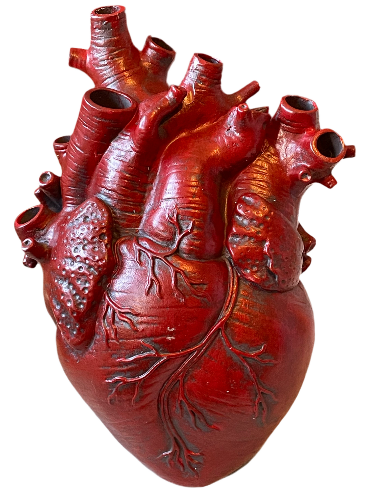 Heart organ vase