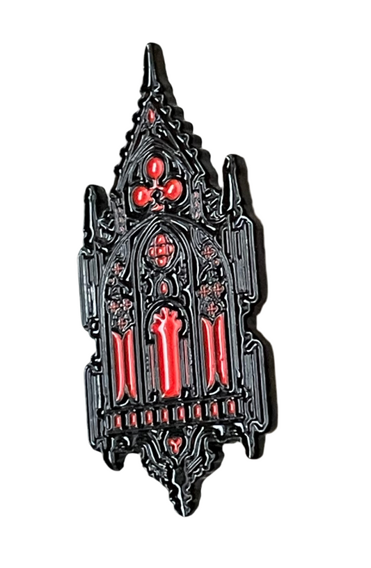 Haunted House pin badge