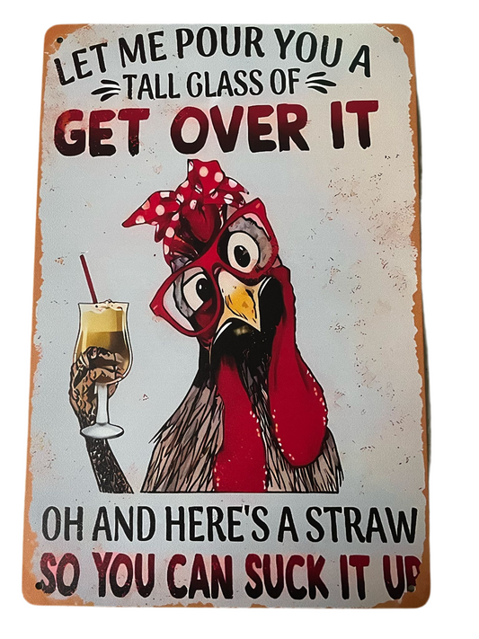 Get over it sign