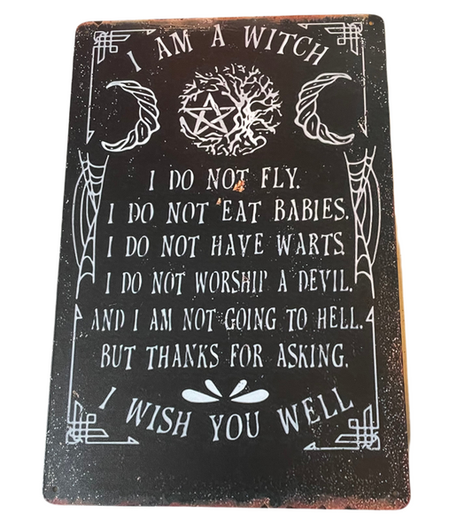 I am a witch sign