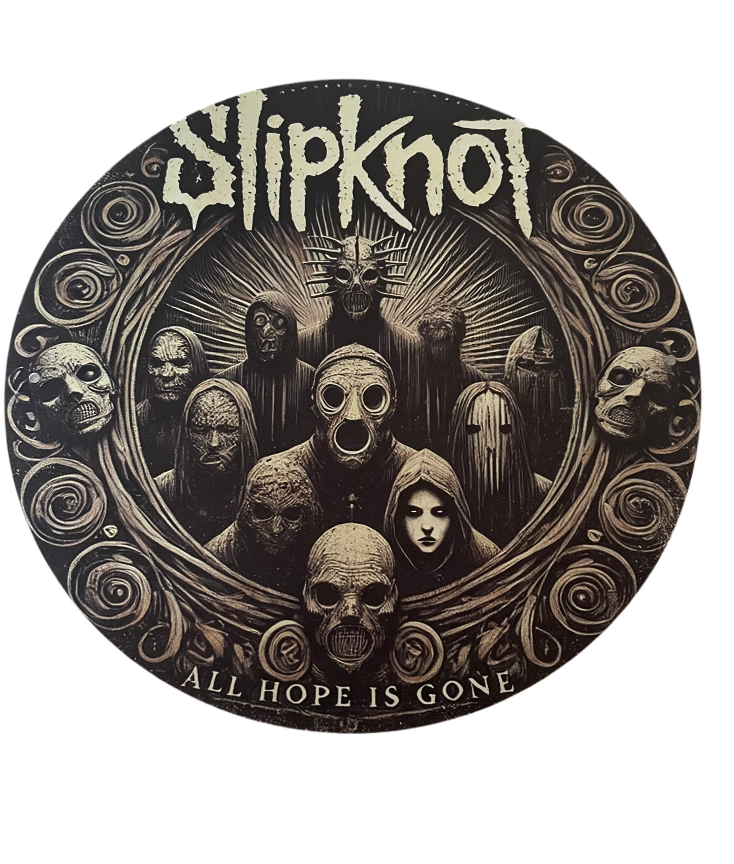 Slipknot all hope is gone round sign