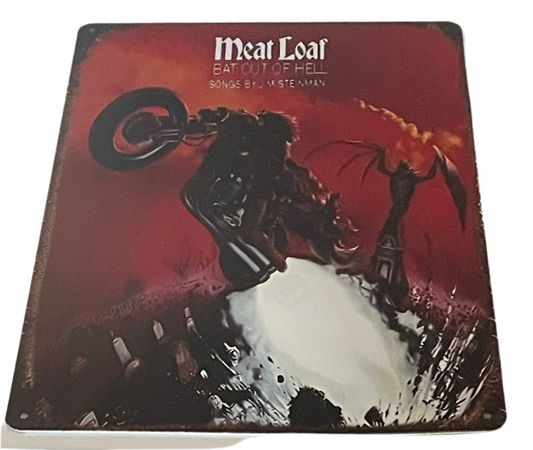 Meat Loaf Bat out of hell sign