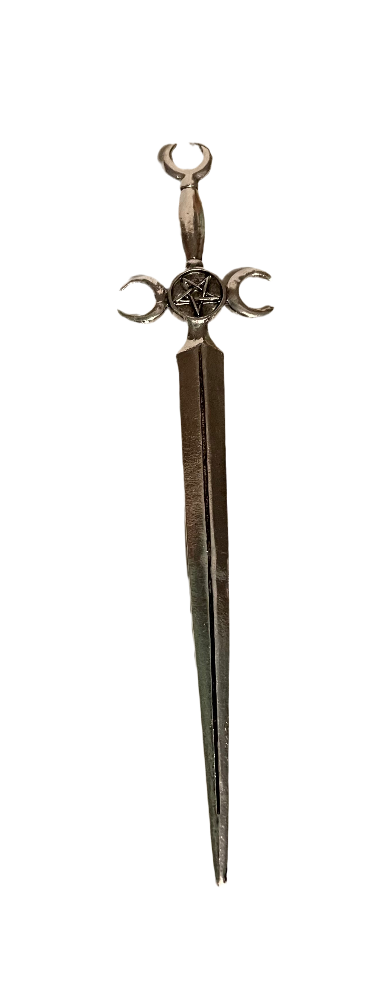 Vintage witch star triple moon sword