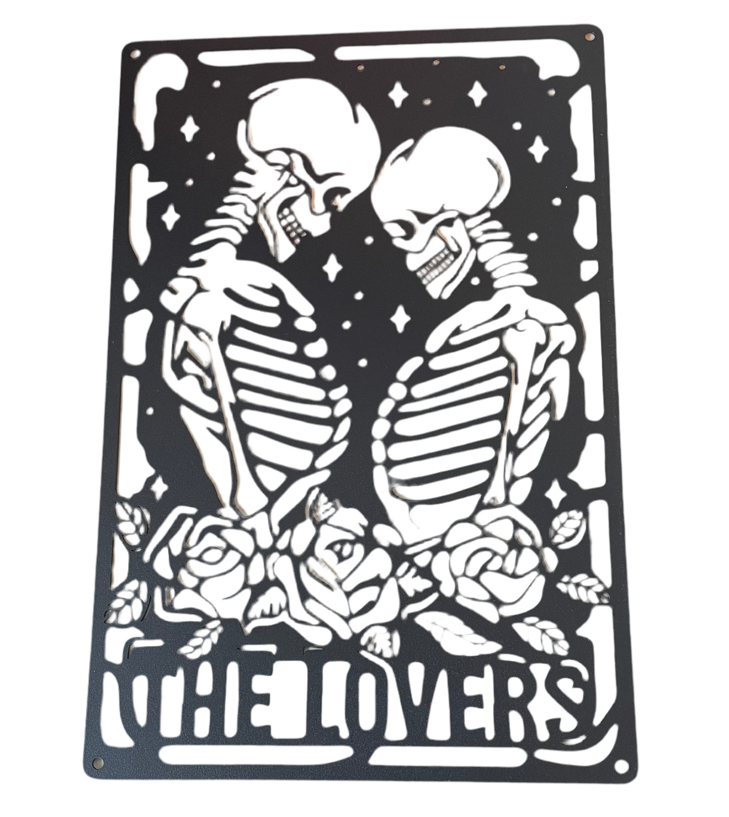 Lovers metal wall art