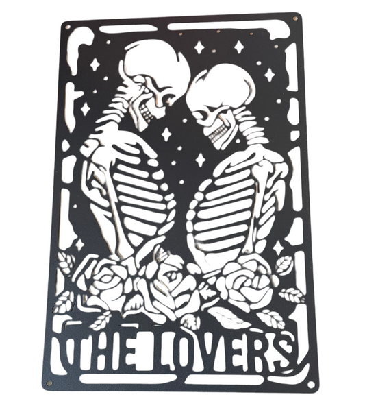Lovers metal wall art