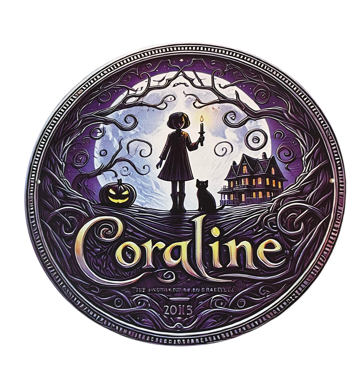 Coraline round sign