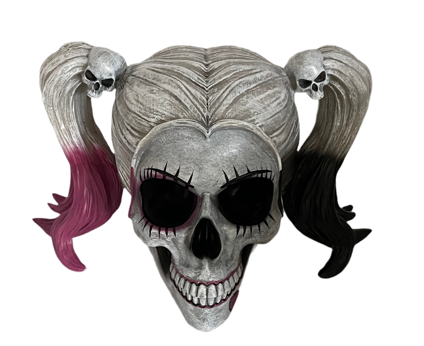 Little monster Harley Quinn skull figurine