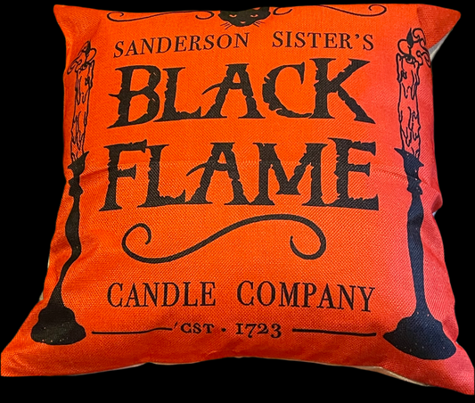 Hocus Pocus Sanderson Sister’s Black Flame Cushion