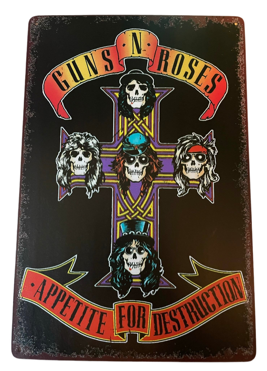 Guns N Roses Appetite for destruction sign