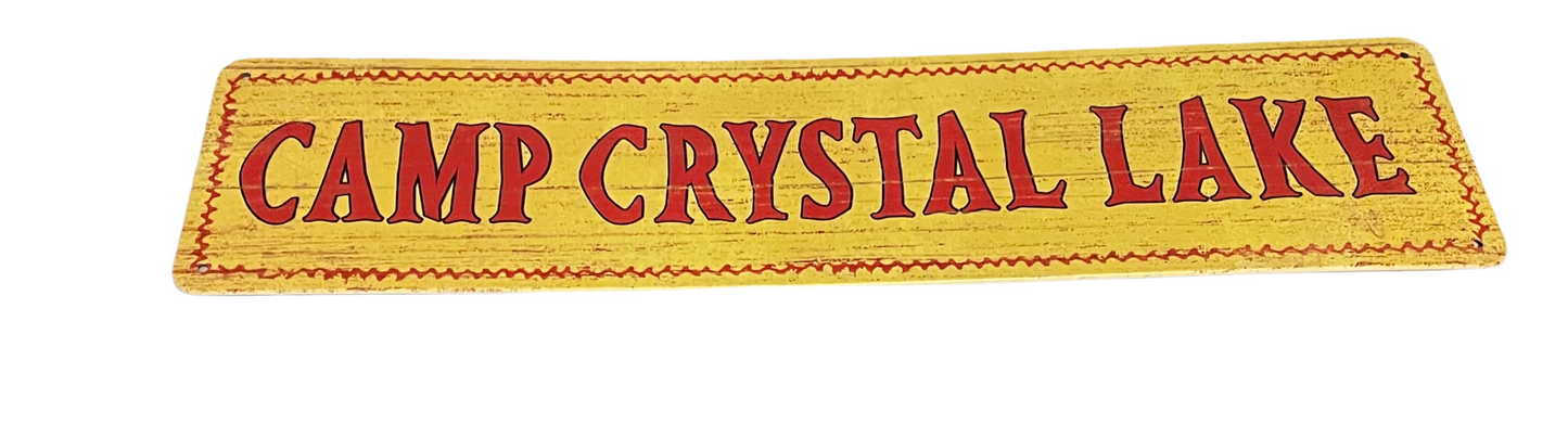 Camp Crystal Lake sign