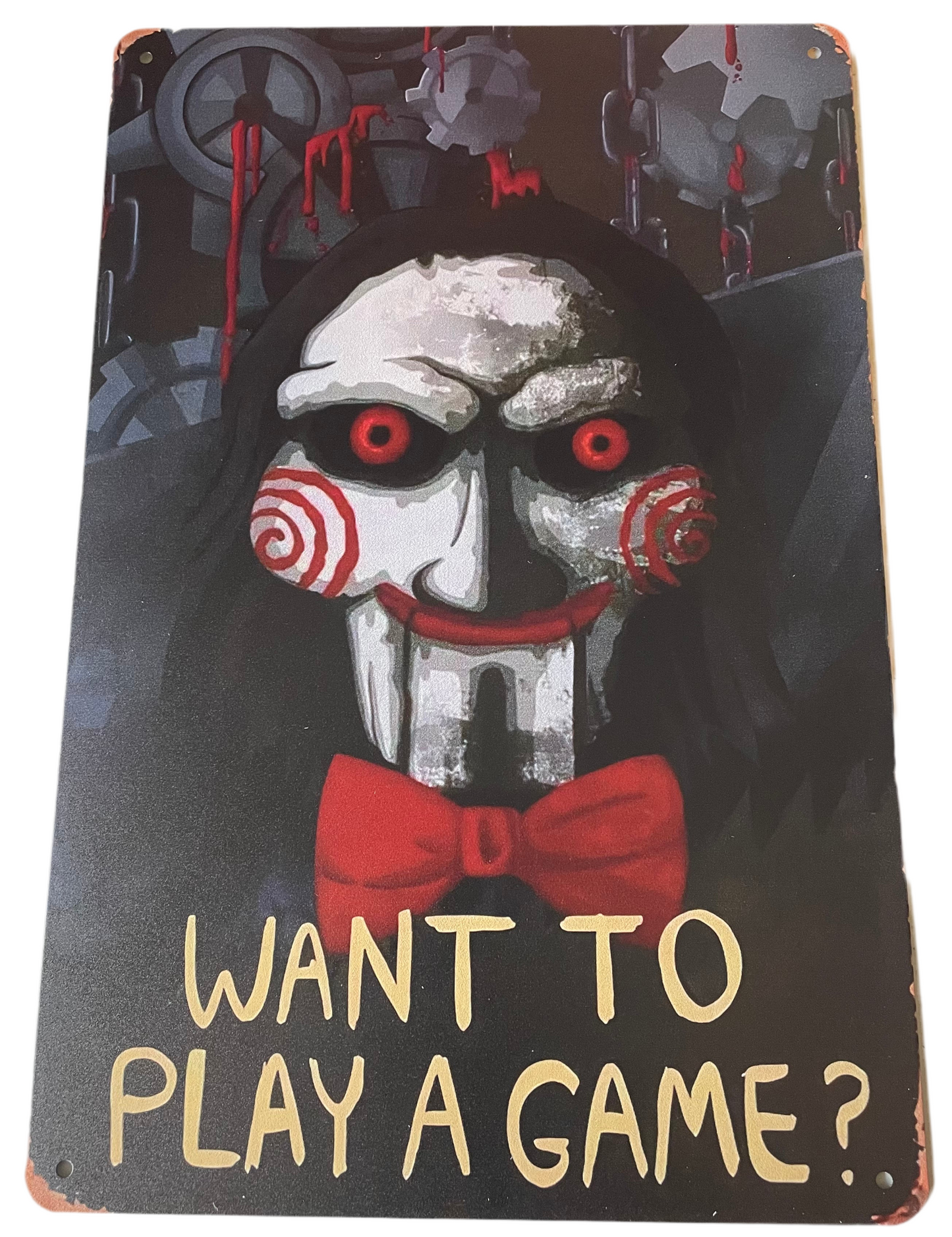 Saw want to play a game? sign