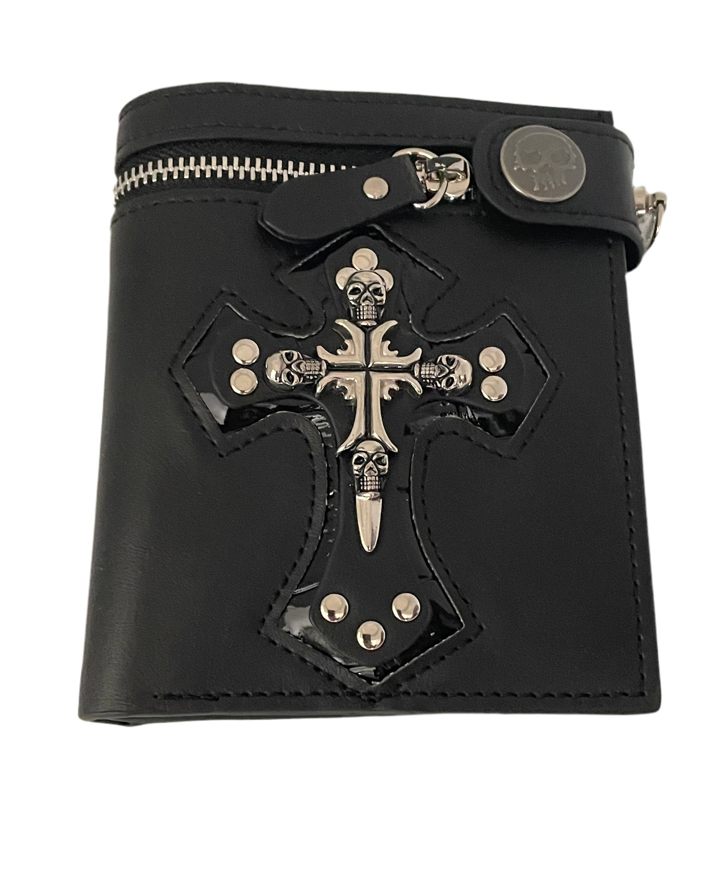 Black chain wallet