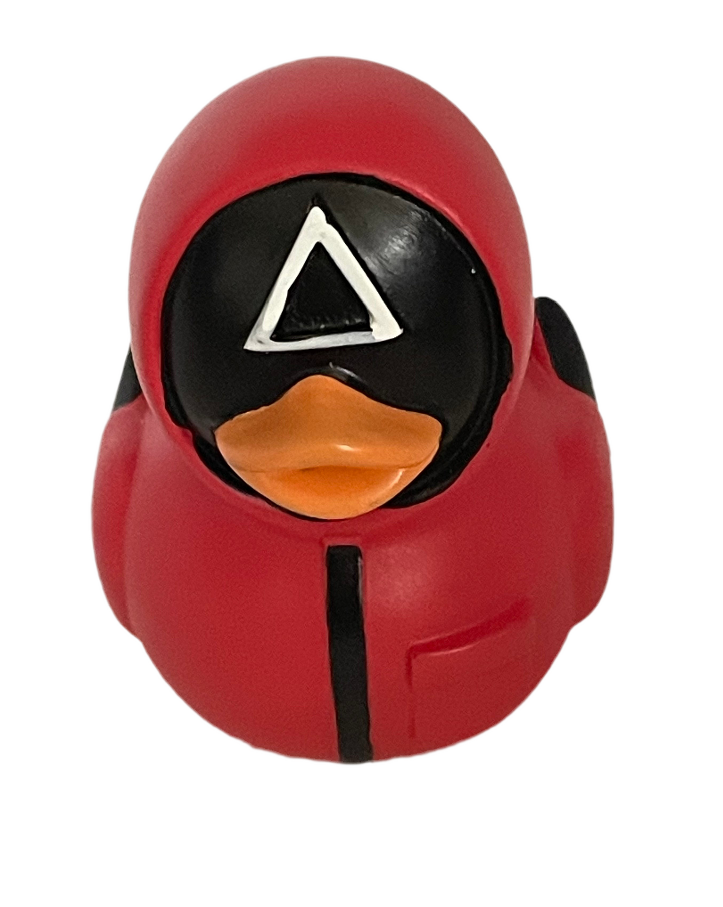 Squid game masked soldier duck figurine