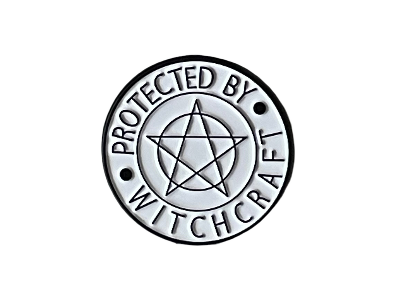 Protected by Witchcraft pin badge