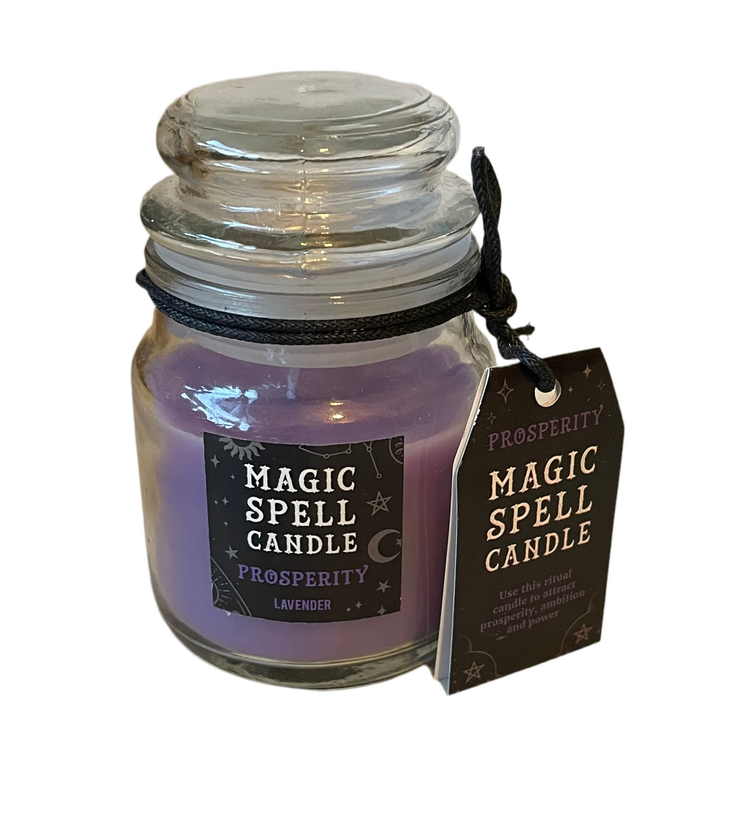 Lavender “Prosperity” spell candle jar