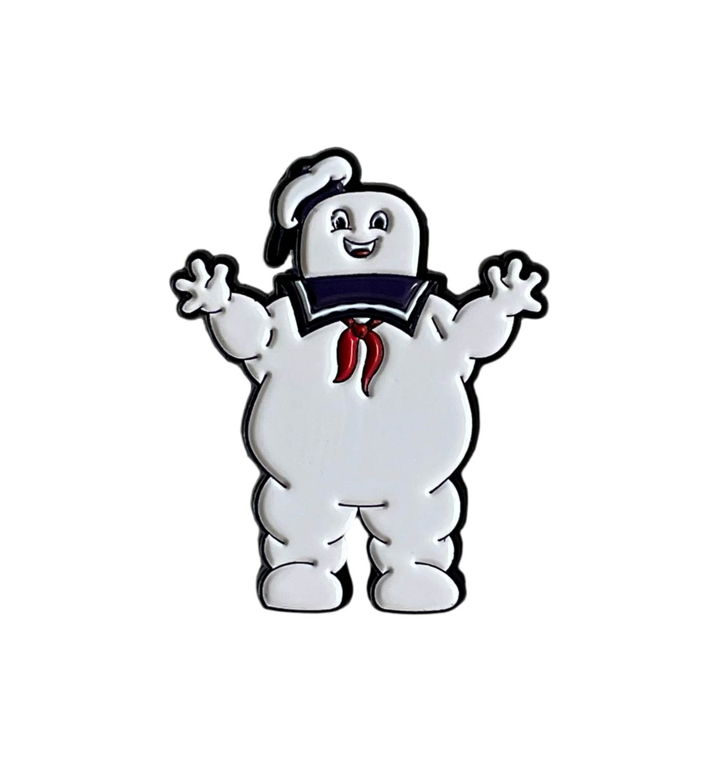 Stay puft marshmallow man pin badge