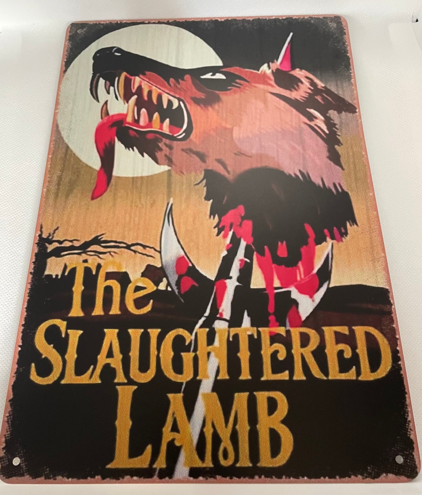 The Slaughtered lamb sign