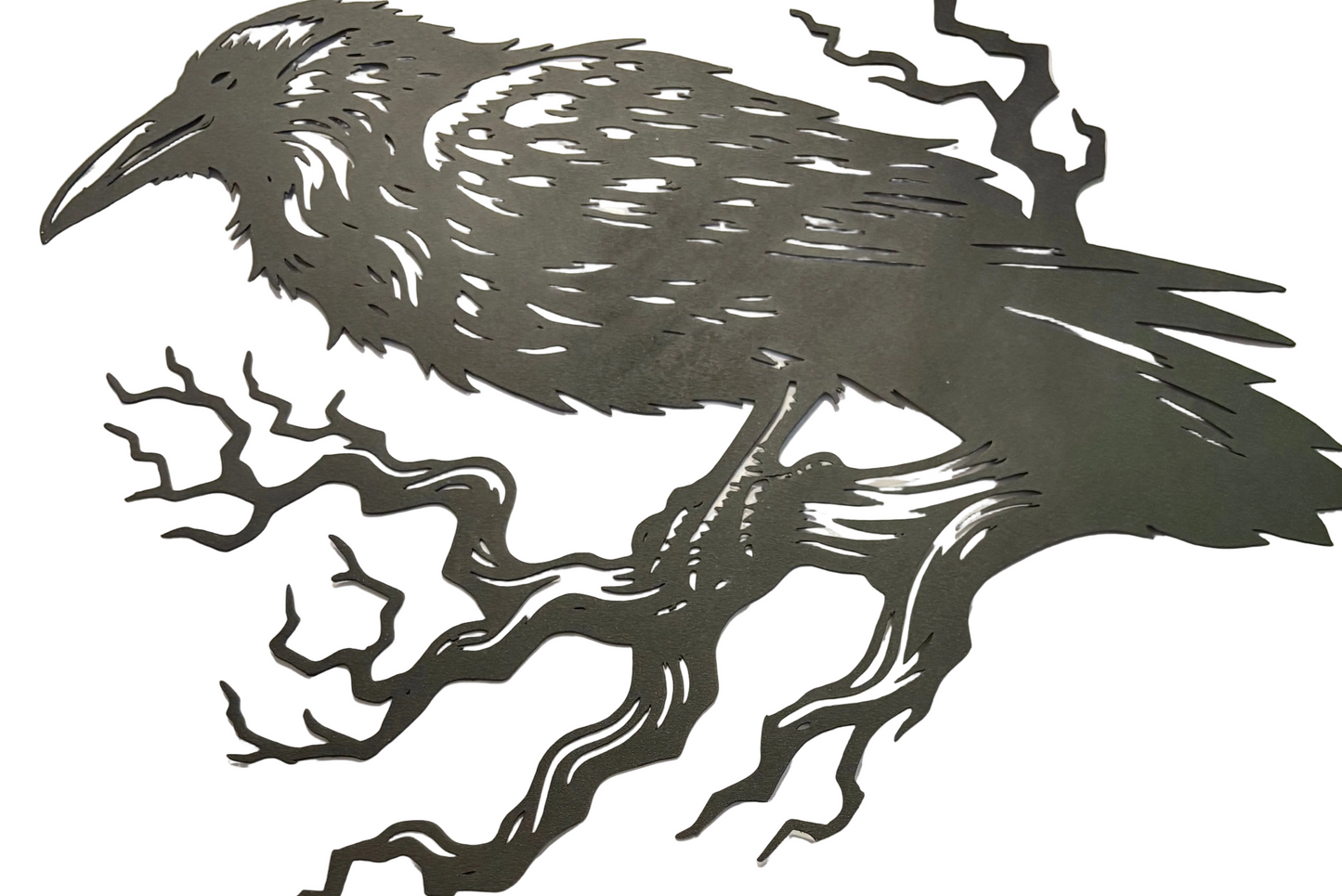 Crow metal sign