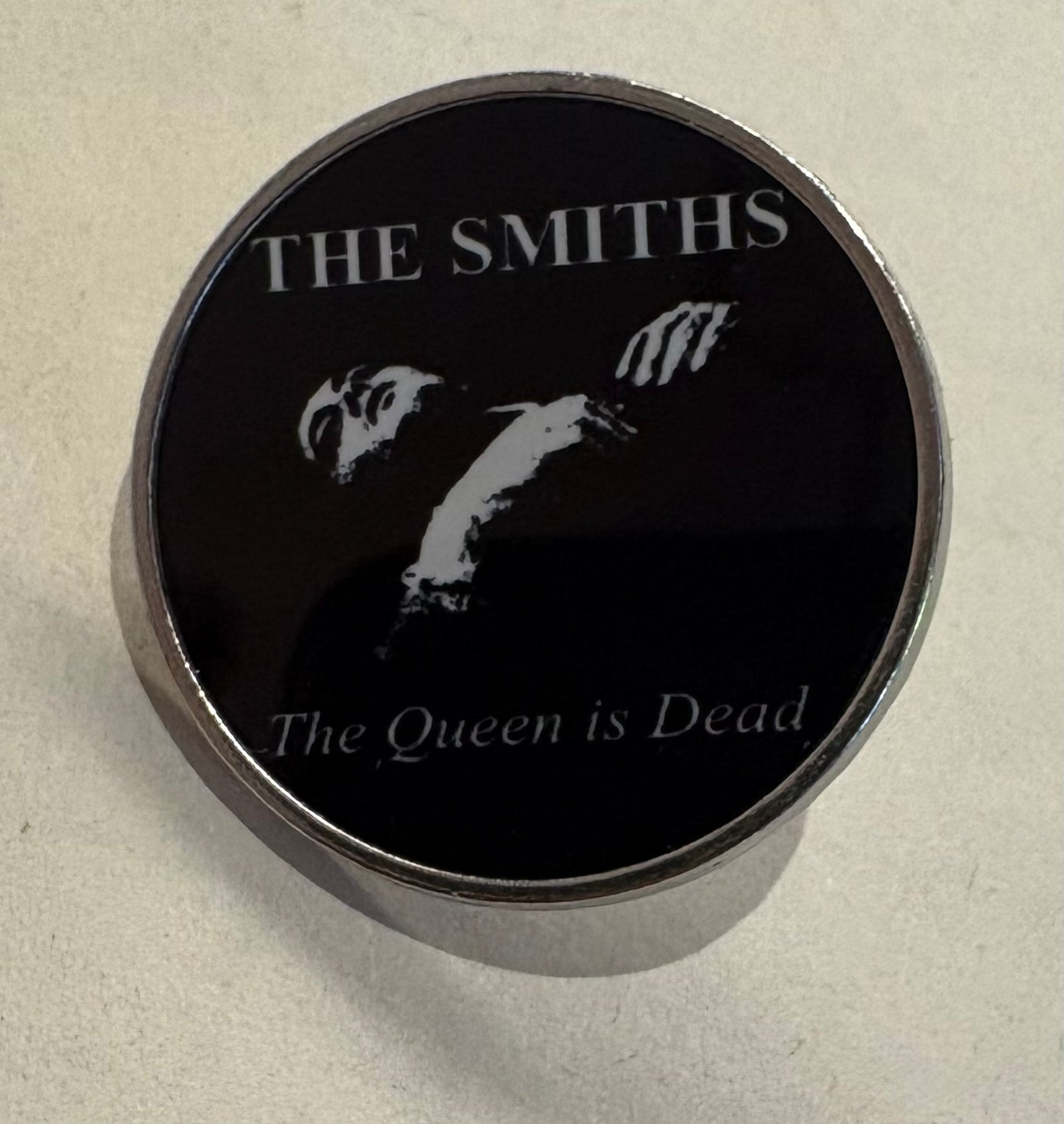 The Smiths the Queen is dead pin badge design 2