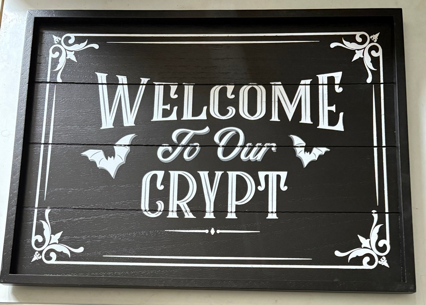 Welcome to our Crypt wall plaque