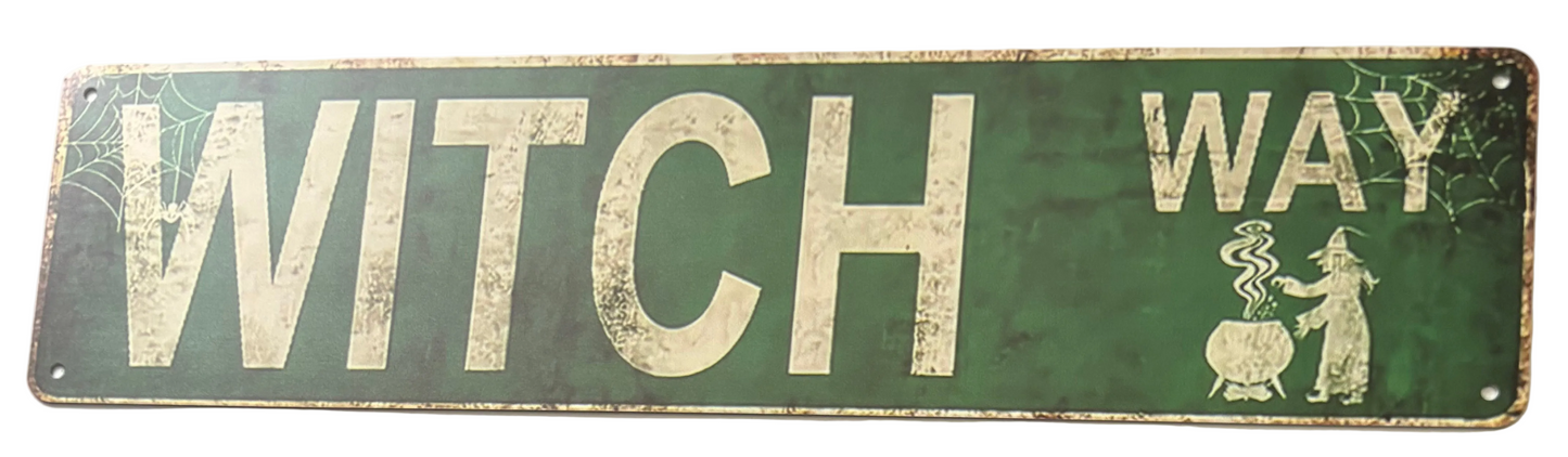 Witch way sign