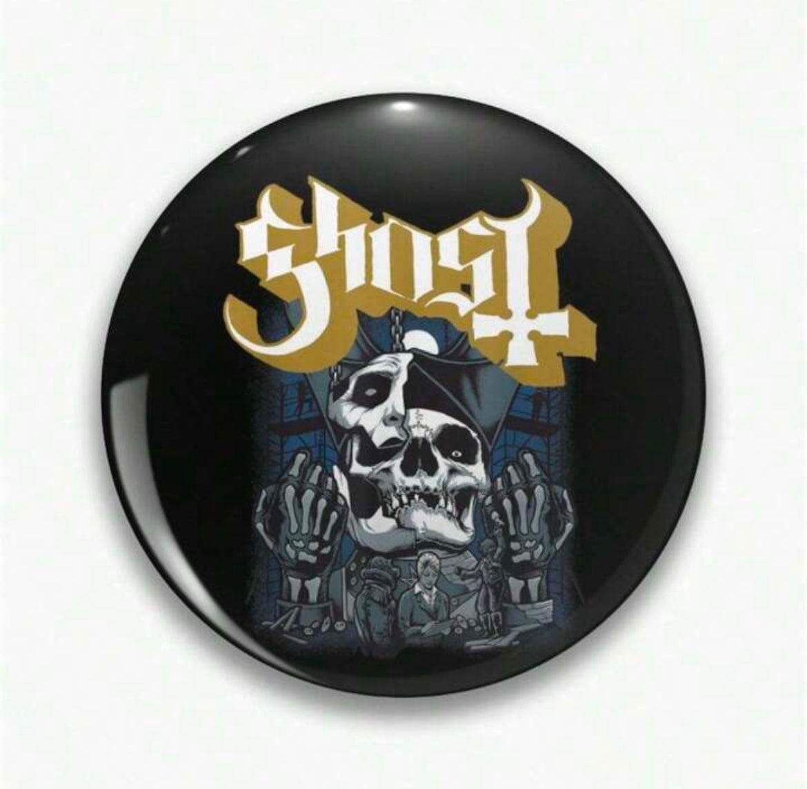 Ghost Pin Badge