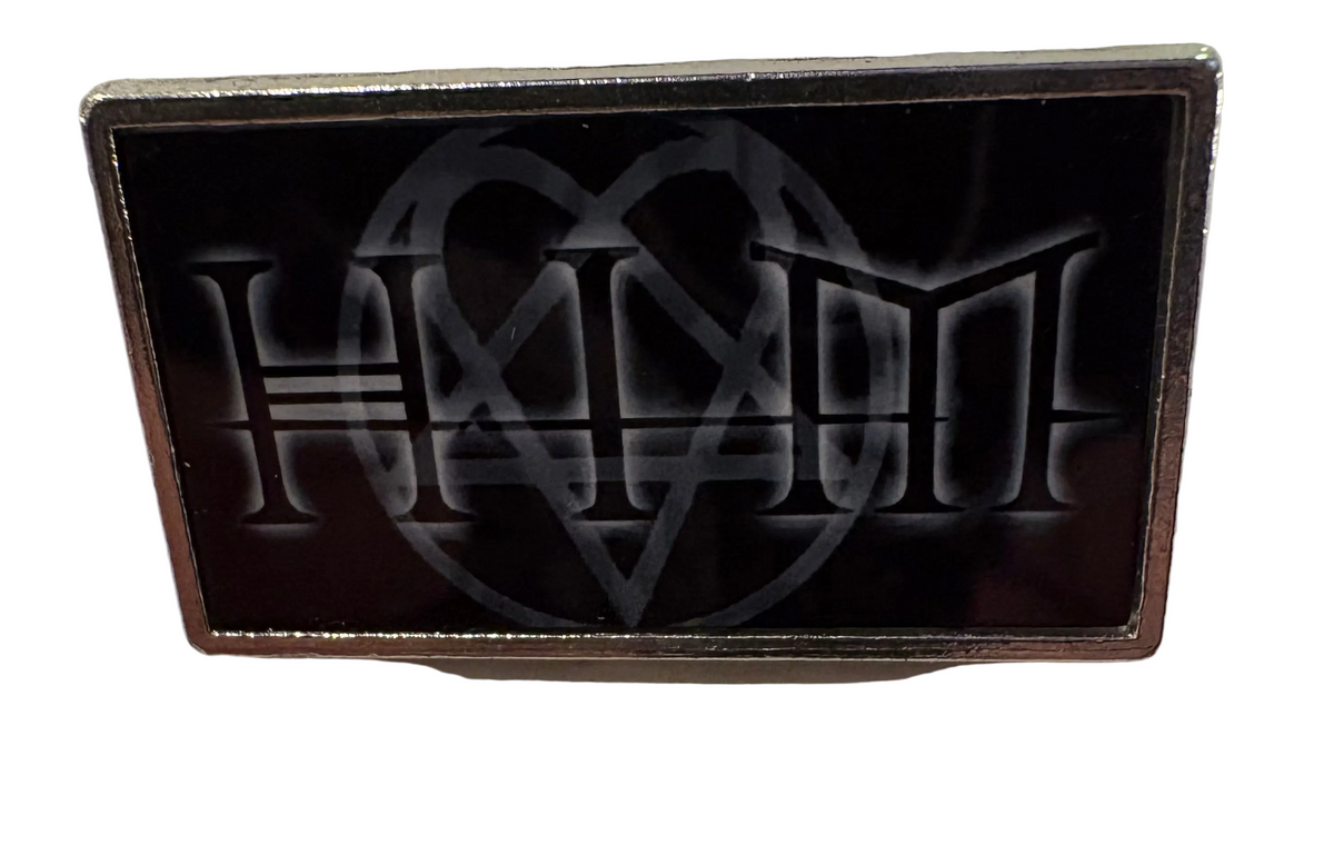 Him rectangular pin badge