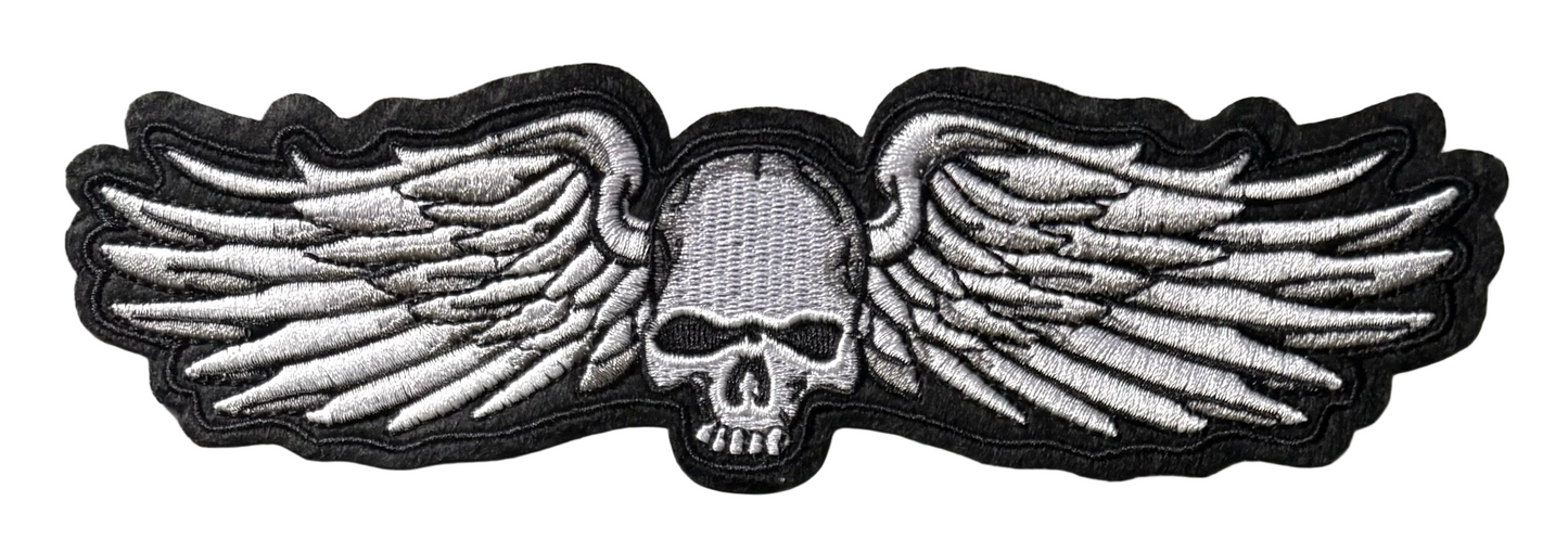 Skull with wings patch