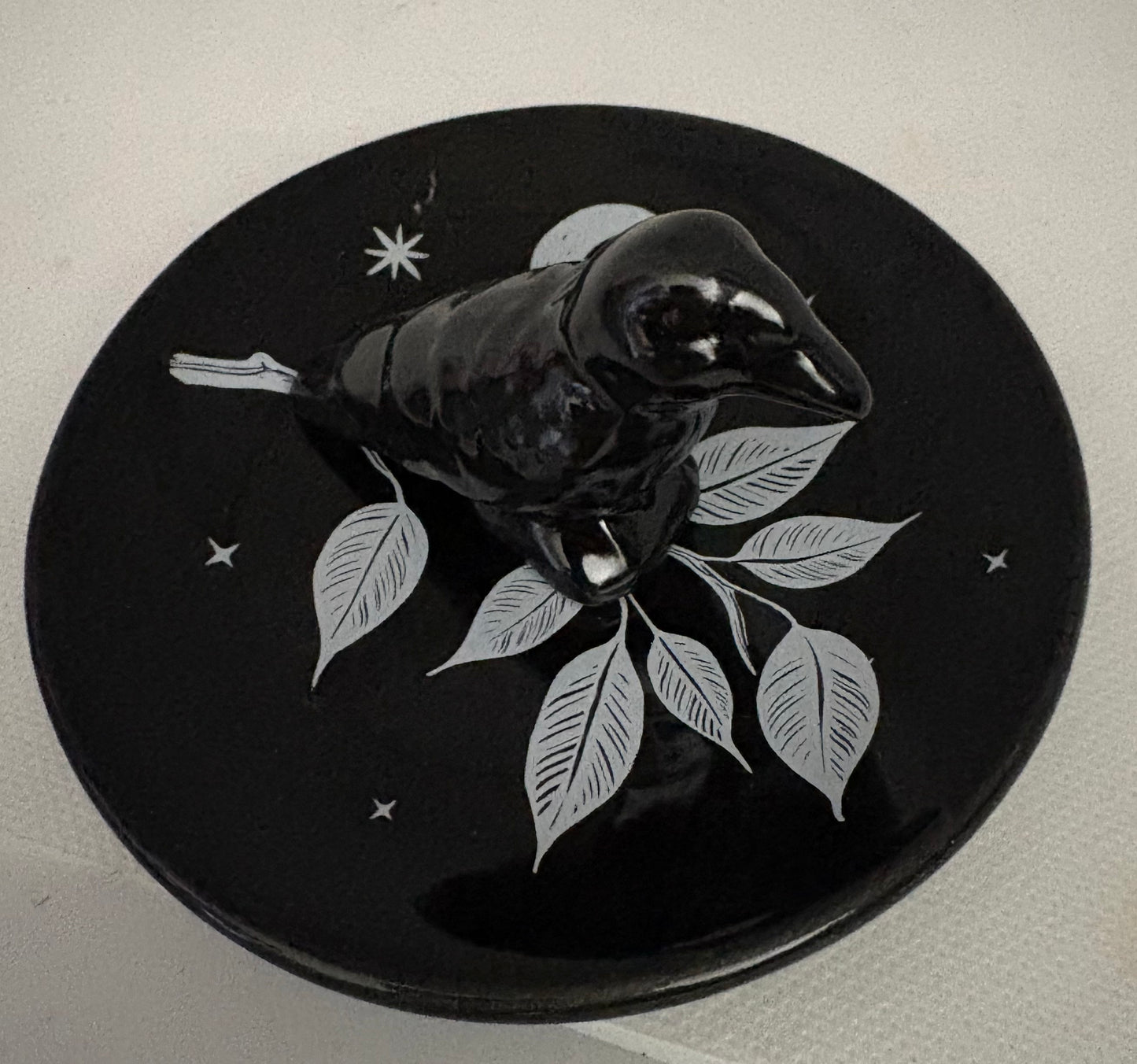 Mystic Raven trinket dish