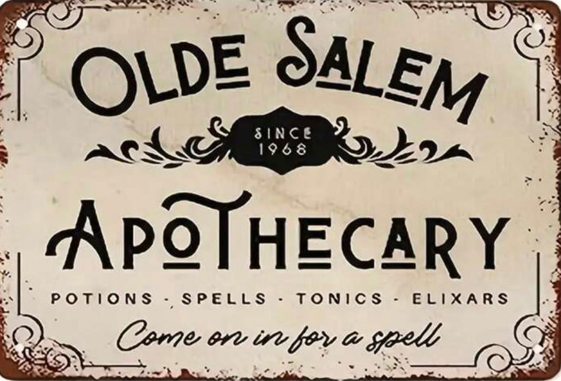 Olde Salem Apothecary Sign