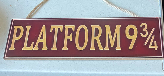 Harry Potter Platform 9 3/4 Sign