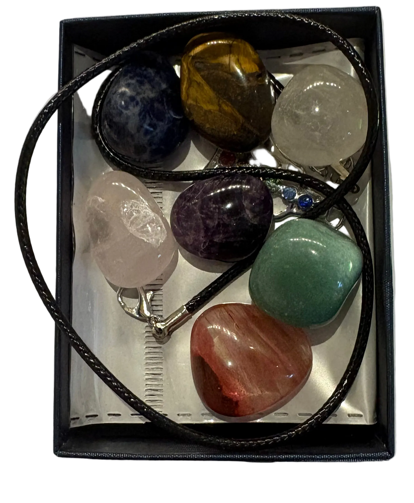 Chakra natural stone set necklace