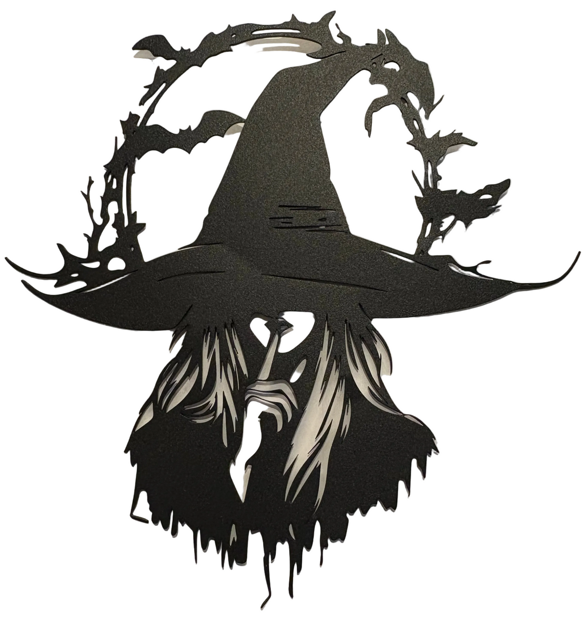 Witch metal sign