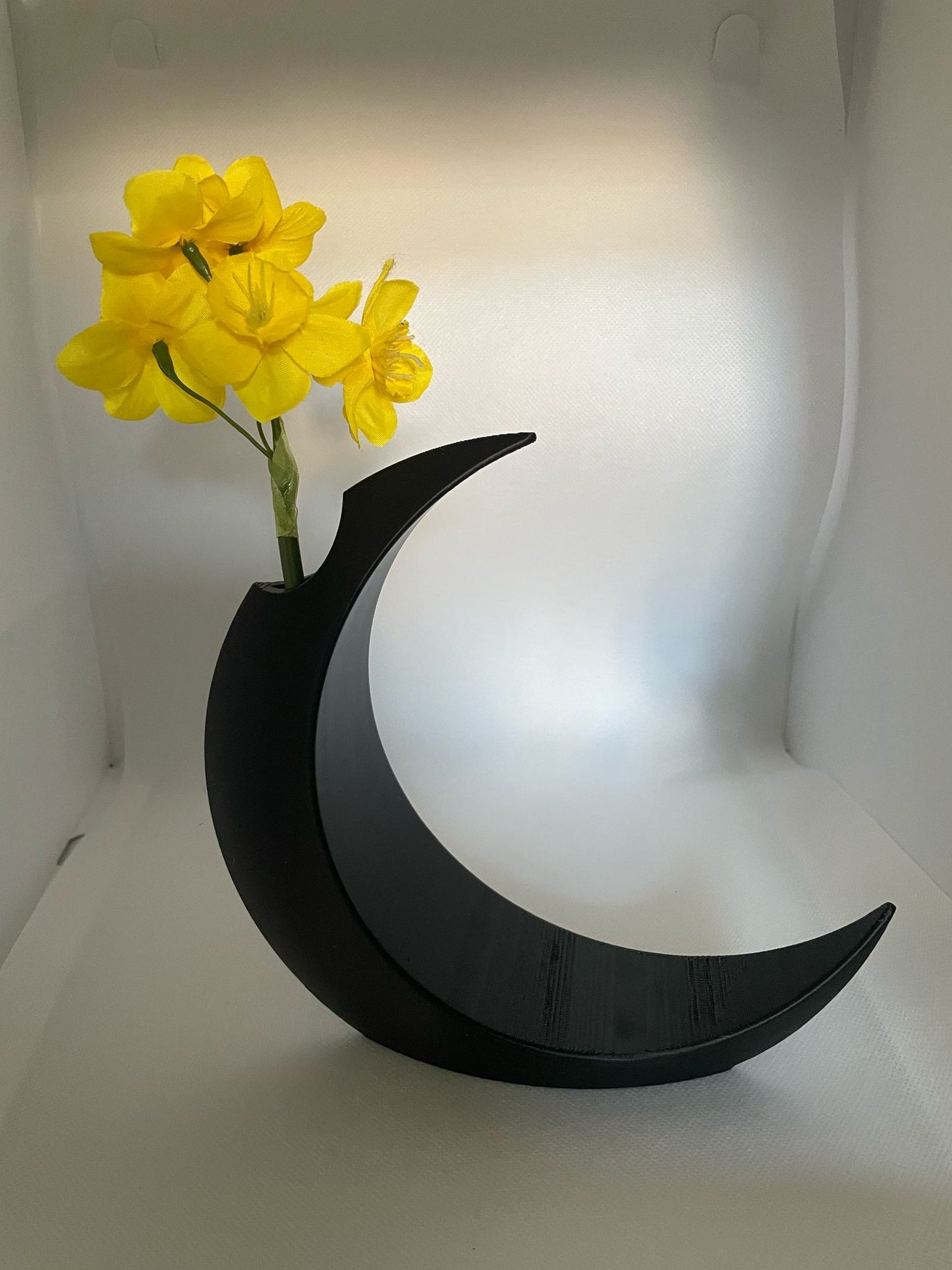 Decorative plastic moon vase