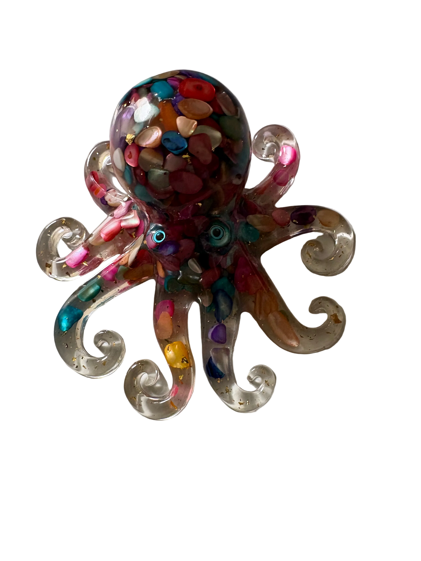 Octopus glass ornament