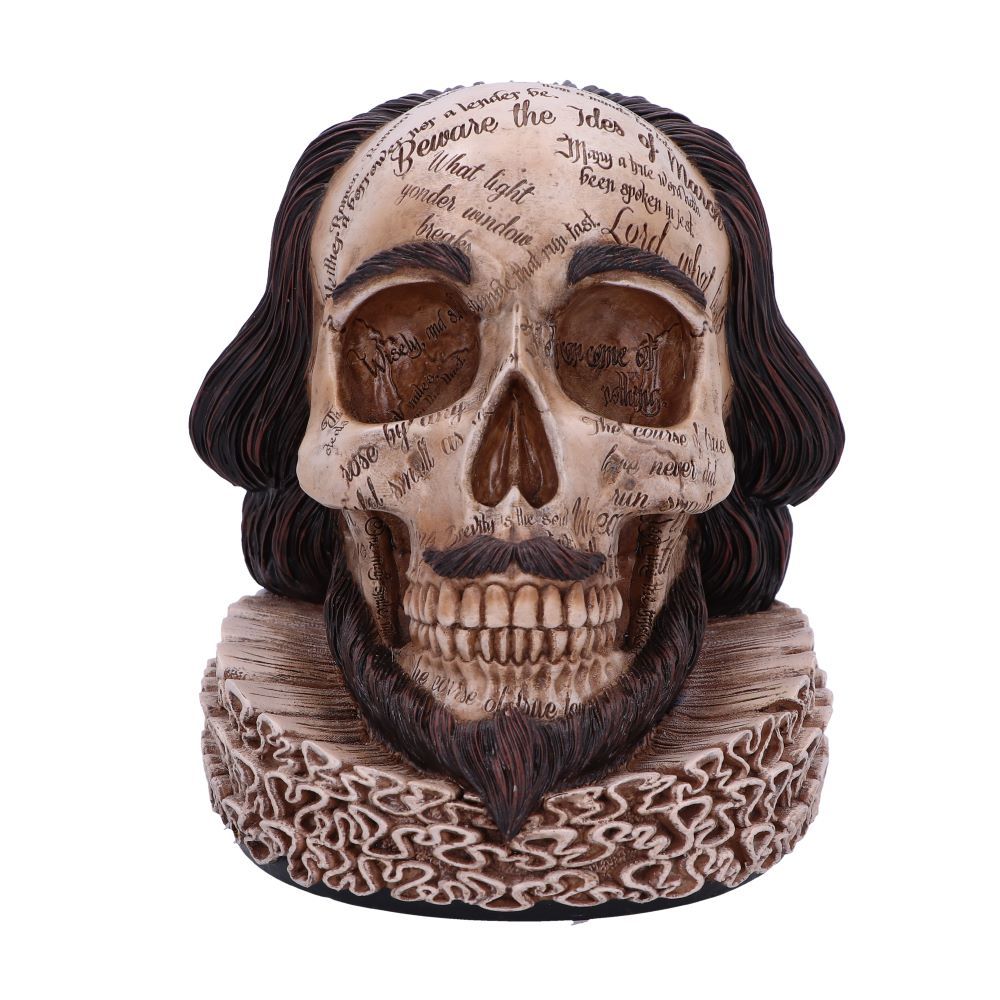 Shakespeare's Legacy Skull Figurine