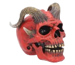 Tenacious Demon Skull Figurine