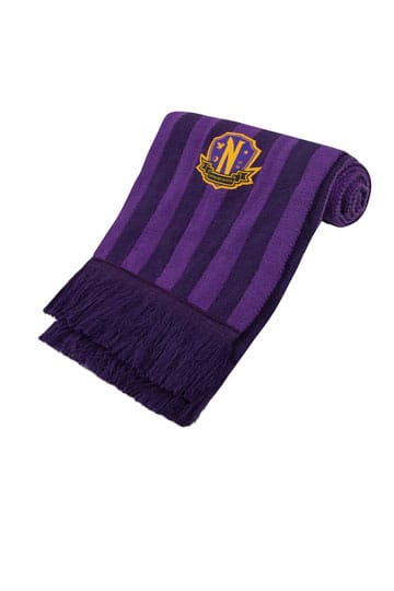 Wednesday Nevermore Academy Purple Scarf